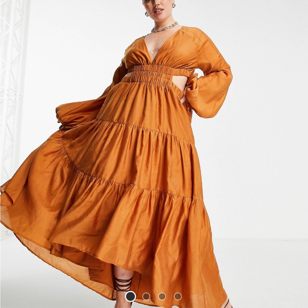 Beautiful asymmetrical plus size dress